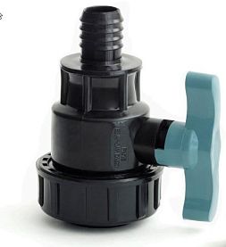 Кран шаровый Штуцер 3/4" х ВР 1/2" Spektr